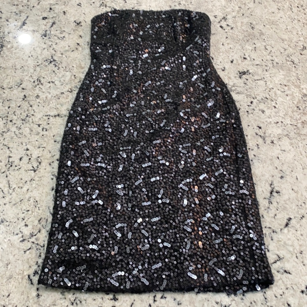 Banana Republic Woman’s Black Sequin Dress 6